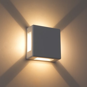 Brilagi - LED udendørs væglampe QUADRAY LED/6W/230V hvid IP54