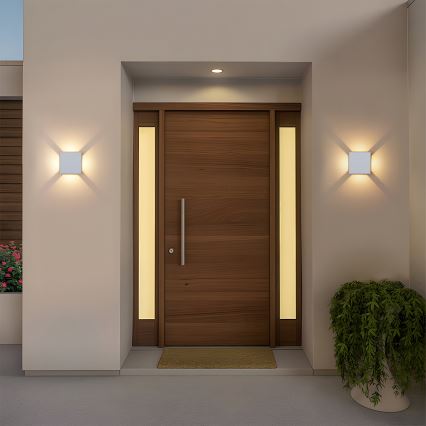 Brilagi - LED udendørs væglampe QUADRAY LED/6W/230V hvid IP54