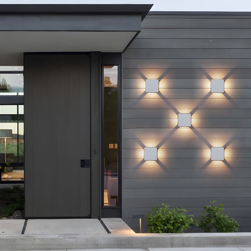 Brilagi - LED udendørs væglampe QUADRAY LED/6W/230V hvid IP54