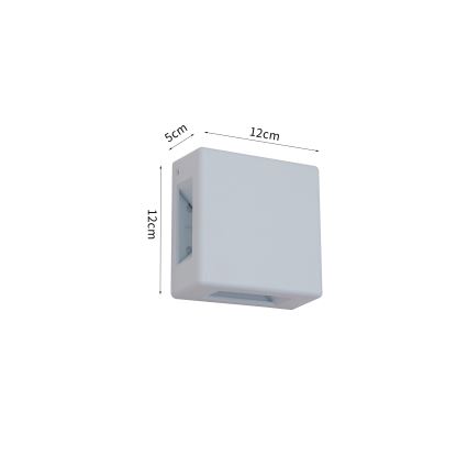 Brilagi - LED udendørs væglampe QUADRAY LED/6W/230V hvid IP54