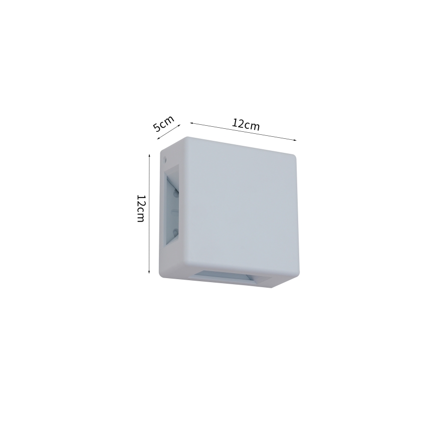 Brilagi - LED udendørs væglampe QUADRAY LED/6W/230V hvid IP54