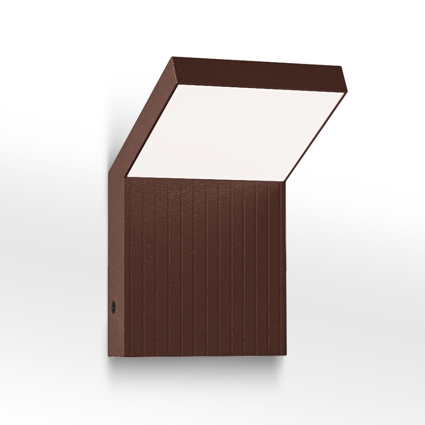 Brilagi - LED udendørs væglampe RIANO LED/8W/230V brun IP65