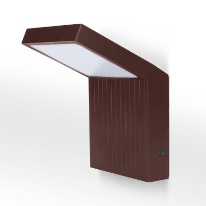 BRILAGI - LED udendørs væglampe RIANO LED/8W/230V brun IP65