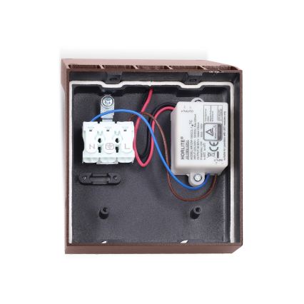 BRILAGI - LED udendørs væglampe RIANO LED/8W/230V brun IP65
