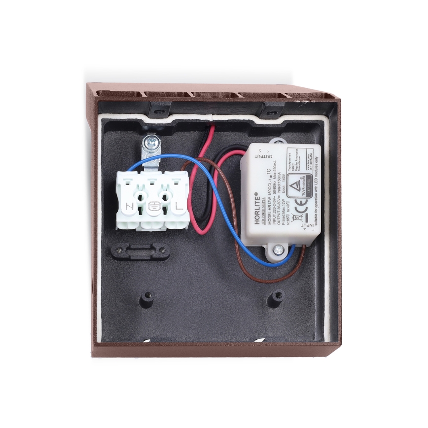 BRILAGI - LED udendørs væglampe RIANO LED/8W/230V brun IP65