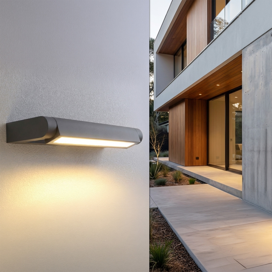 Brilagi - SALERNO LED udendørs væglampe 12W/230V, 35,5 cm, antracit, IP65