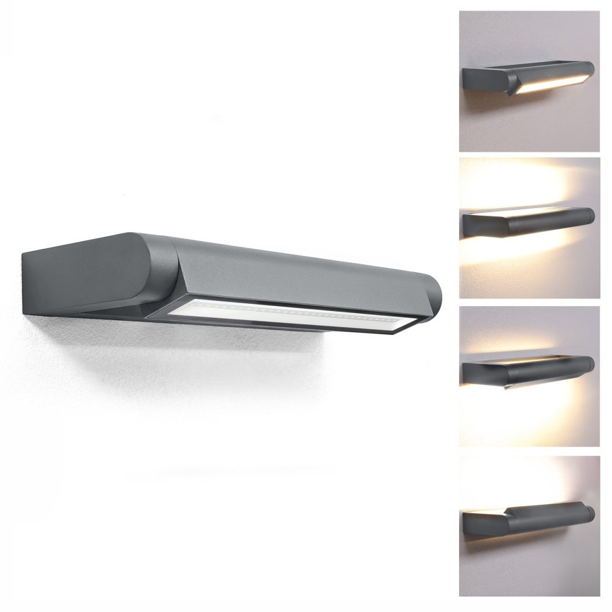 Brilagi - SALERNO LED udendørs væglampe 12W/230V, 35,5 cm, antracit, IP65
