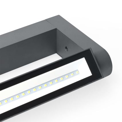 Brilagi - SALERNO LED udendørs væglampe 12W/230V, 35,5 cm, antracit, IP65