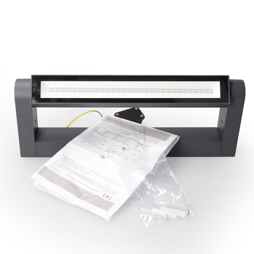 Brilagi - SALERNO LED udendørs væglampe 12W/230V, 35,5 cm, antracit, IP65
