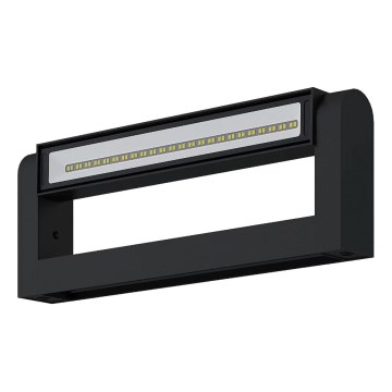 Brilagi - LED udendørs væglampe SALERNO LED/12W/230V 35,5 cm sort IP65