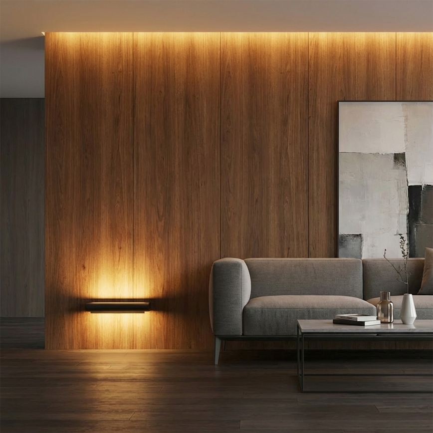 Brilagi - LED udendørs væglampe SALERNO LED/12W/230V 35,5 cm sort IP65