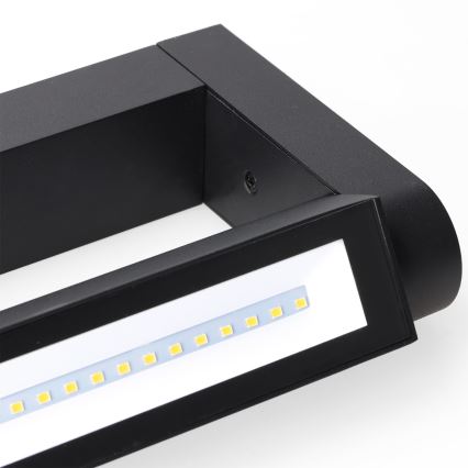 Brilagi - LED udendørs væglampe SALERNO LED/12W/230V 35,5 cm sort IP65