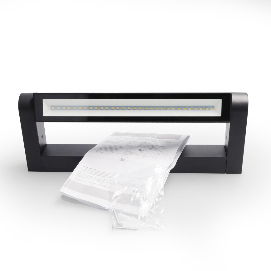 Brilagi - LED udendørs væglampe SALERNO LED/12W/230V 35,5 cm sort IP65