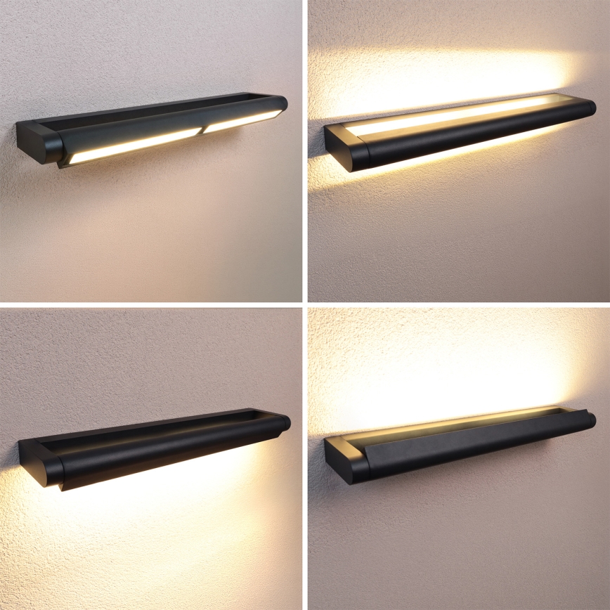 BRILAGI - LED Udendørs vægarmatur til facaden SALERNO LED/24W/230V 66 cm sort IP65