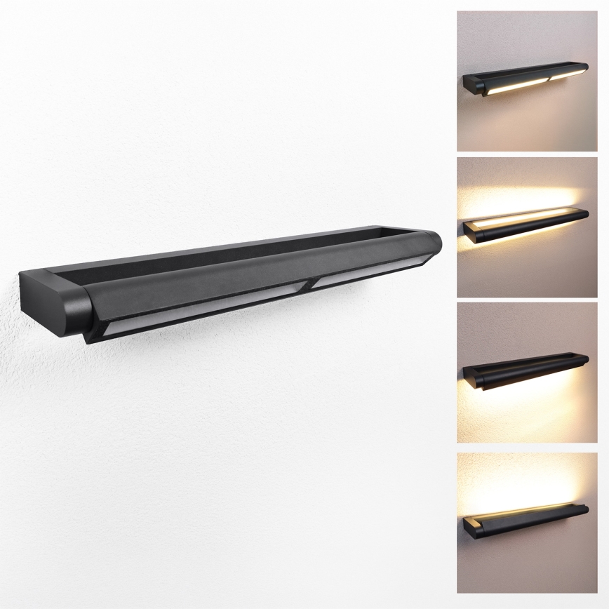 BRILAGI - LED Udendørs vægarmatur til facaden SALERNO LED/24W/230V 66 cm sort IP65