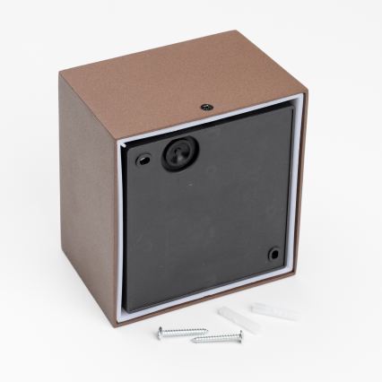 BRILAGI - LED udendørs væglampe TERNI LED/12W/230V brun IP44