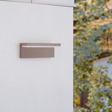 Brilagi - LED udendørs væglampe TESSI LED/10W/230V brun IP54