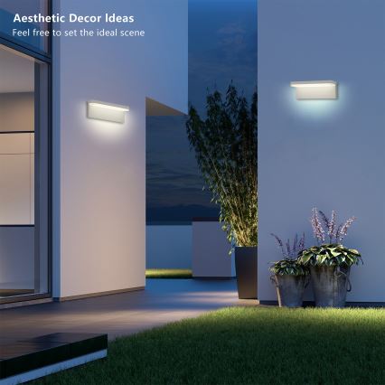 Brilagi - LED udendørs væglampe TESSI LED/10W/230V hvid IP54