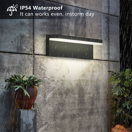 Brilagi - LED udendørs væglampe TESSI LED/10W/230V sort IP54