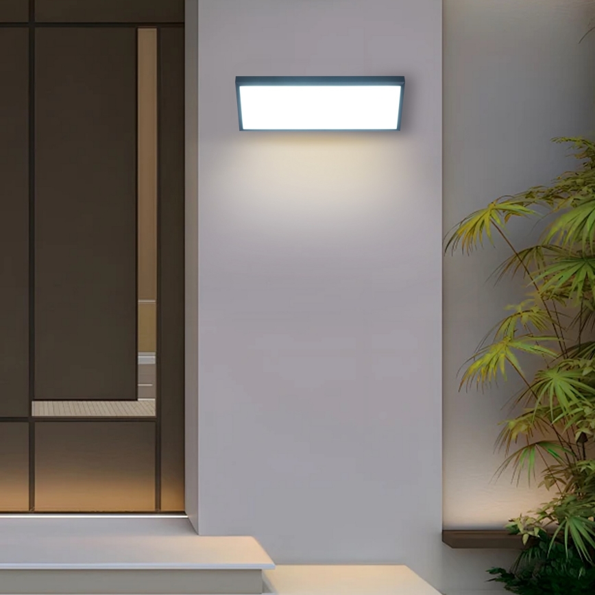 Brilagi - LED udendørs væglampe TRIANGLE LED/42W/230V 3000/4000/6500K antracit IP65