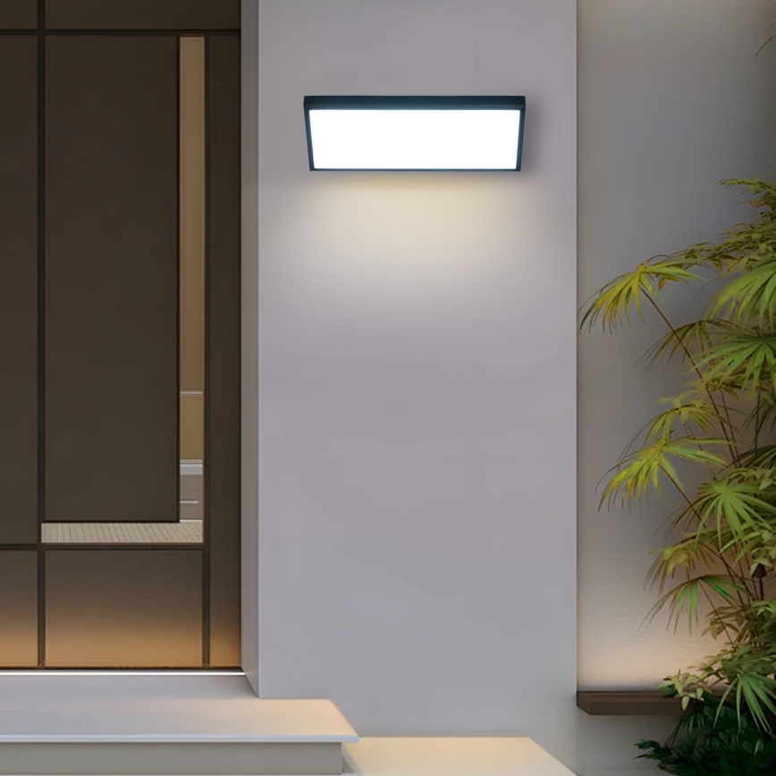 Brilagi - LED udendørs væglampe TRIANGLE LED/42W/230V 45 cm sort IP65