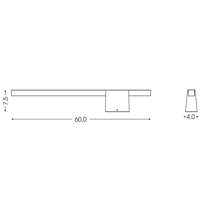 BRILAGI - LED udendørs væglampe VELORA LED/9W/230V 60 cm IP44 brun