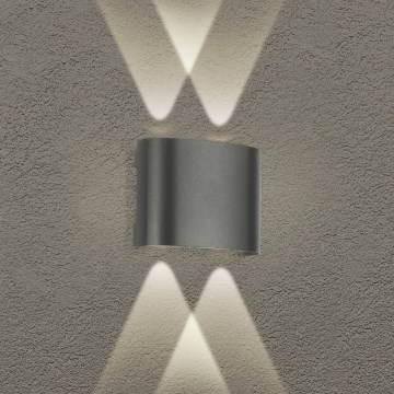 Brilagi - LED Udendørs vægmonteret lampe FLAREBOX LED/4W/230V antracit IP65