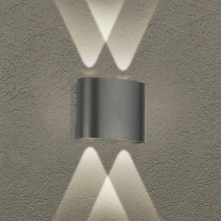 Brilagi - LED Udendørs vægmonteret lampe FLAREBOX LED/4W/230V antracit IP65