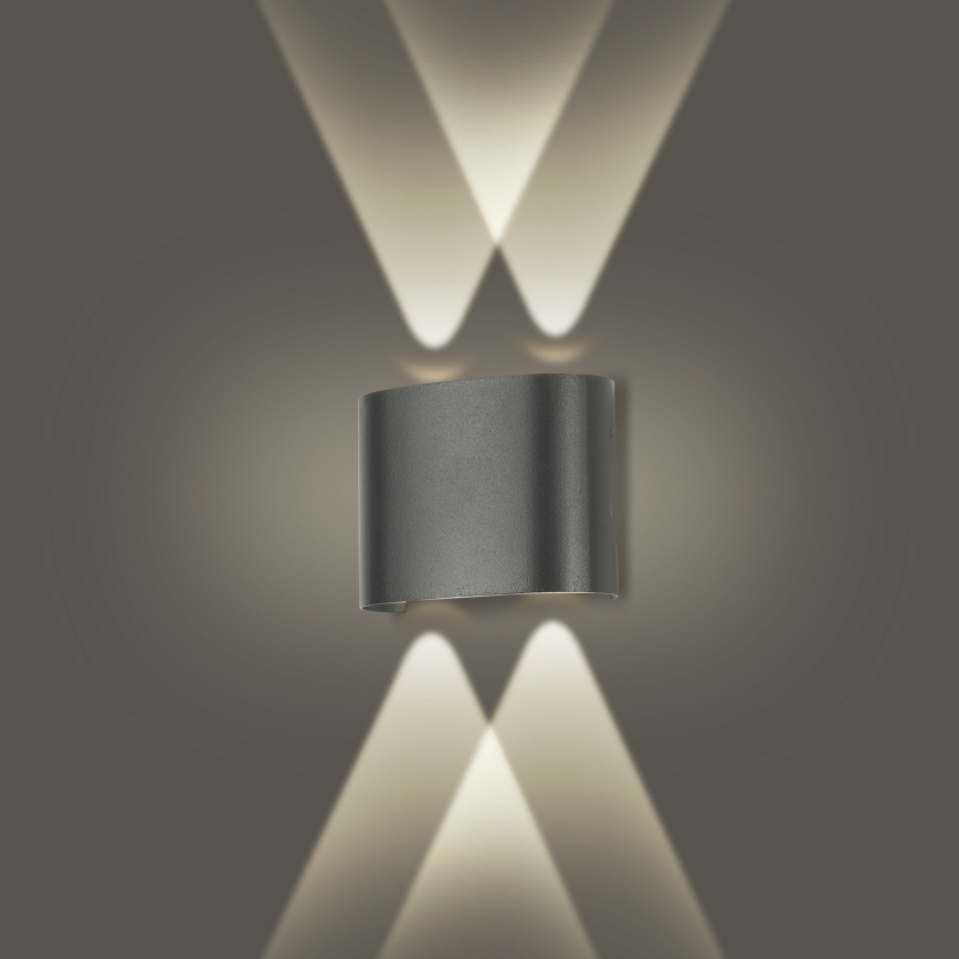 Brilagi - LED Udendørs vægmonteret lampe FLAREBOX LED/4W/230V antracit IP65