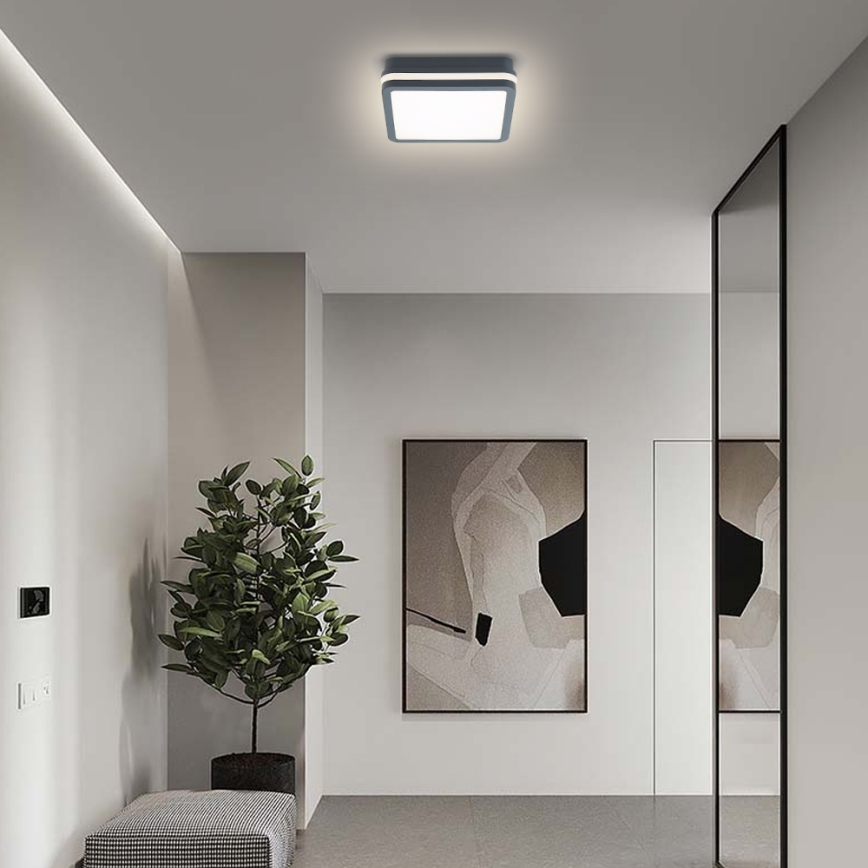 Brilagi - LED udendørsarmatur med sensor BENE LED/18W/230V 22x22 cm antracit IP54