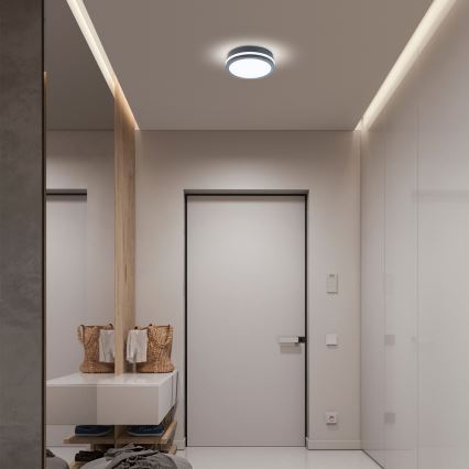Brilagi - LED udendørsarmatur med sensor BENE LED/18W/230V Ø 22 cm antracit IP54