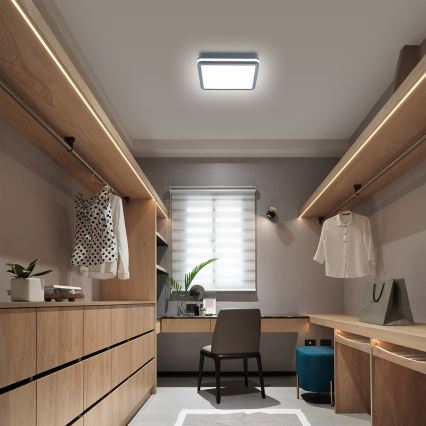 Brilagi - LED-udendørsarmatur med bevægelsessensor BENE LED/24W/230V 26x26 cm antracit IP54