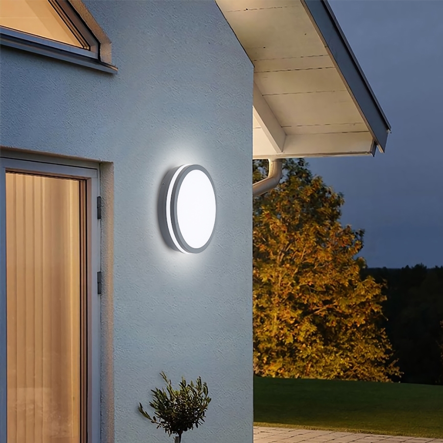 Brilagi - LED udendørslampe med sensor BENE LED/24W/230V Ø 26 cm antracit IP54