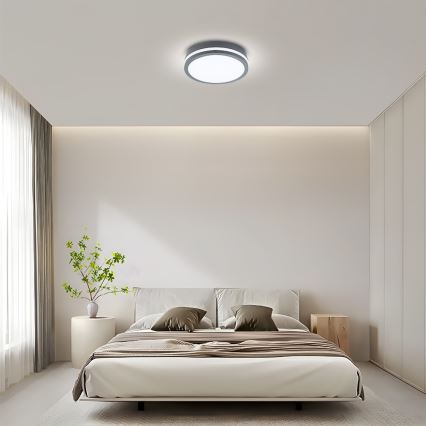 Brilagi - LED udendørslampe med sensor BENE LED/24W/230V Ø 26 cm antracit IP54