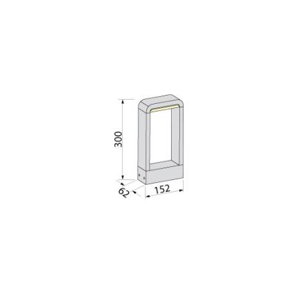 BRILAGI - LED udendørslampe BARI LED/10W/230V 4000K IP65 30 cm antracit