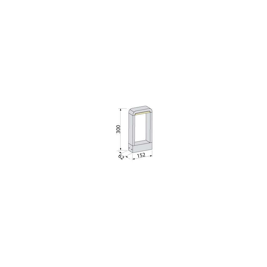 BRILAGI - LED udendørslampe BARI LED/10W/230V 4000K IP65 30 cm antracit