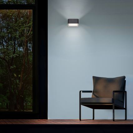 Brilagi - Udendørs LED væglampe BARI LED/7W/230V 3000/4000/6000K antracit IP54