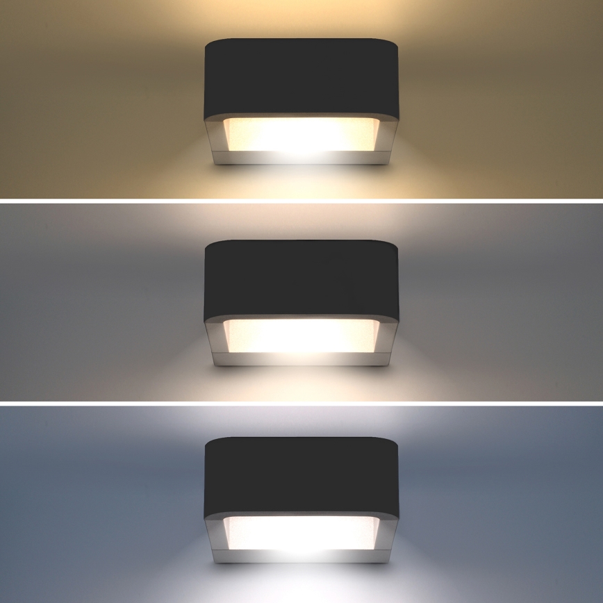Brilagi - Udendørs LED væglampe BARI LED/7W/230V 3000/4000/6000K antracit IP54