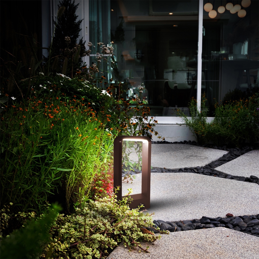 Brilagi - LED udendørslampe BARI LED/7W/230V 3000/4000/6000K brun IP54 30 cm