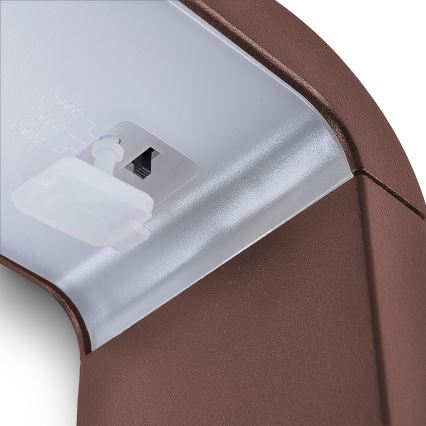 Brilagi - LED udendørslampe BARI LED/7W/230V 3000/4000/6000K brun IP54 30 cm