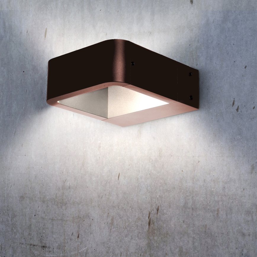 Brilagi - BARI LED udendørs væglampe 7W/230V 3000/4000/6000K brun IP54