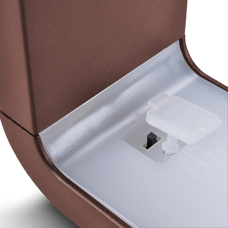 Brilagi - BARI LED udendørs væglampe 7W/230V 3000/4000/6000K brun IP54