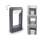 Brilagi - LED udendørslampe CROTONE LED/7W/230V antracit IP54 30 cm