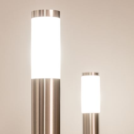 BRILAGI - LED udendørslampe ELIA 1xE27/7W/230V 4000K IP44 50 cm mat krom