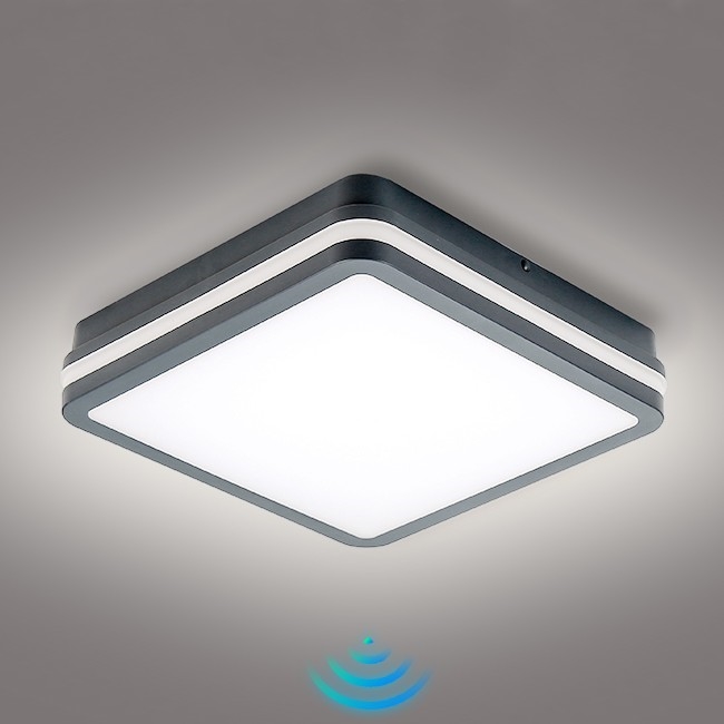 Brilagi - LED Udendørslampe m. bevægelsessensor BENE LED/24W/230V 26x26 cm antracit IP54