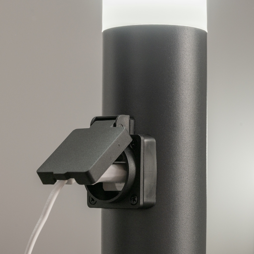 BRILAGI - LED udendørs lampe med stikkontakt ELIA 1xE27/7W/230V 4000K IP44 50 cm antracit