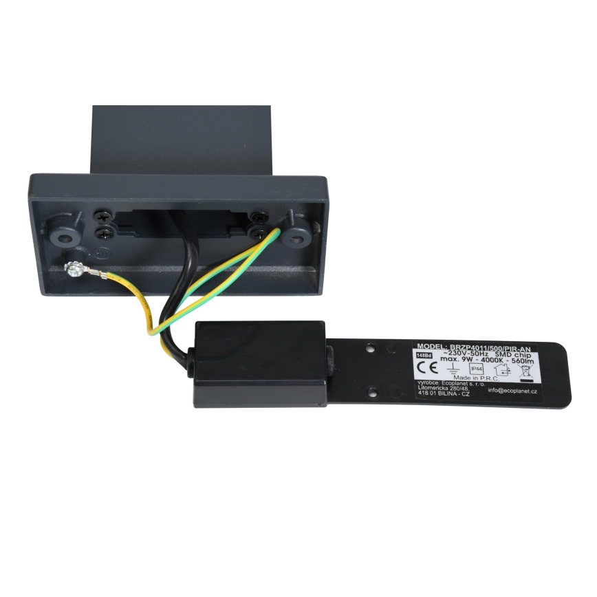 Brilagi - LED udendørslampe med sensor ARCELO LED/9W/230V 50 cm IP44