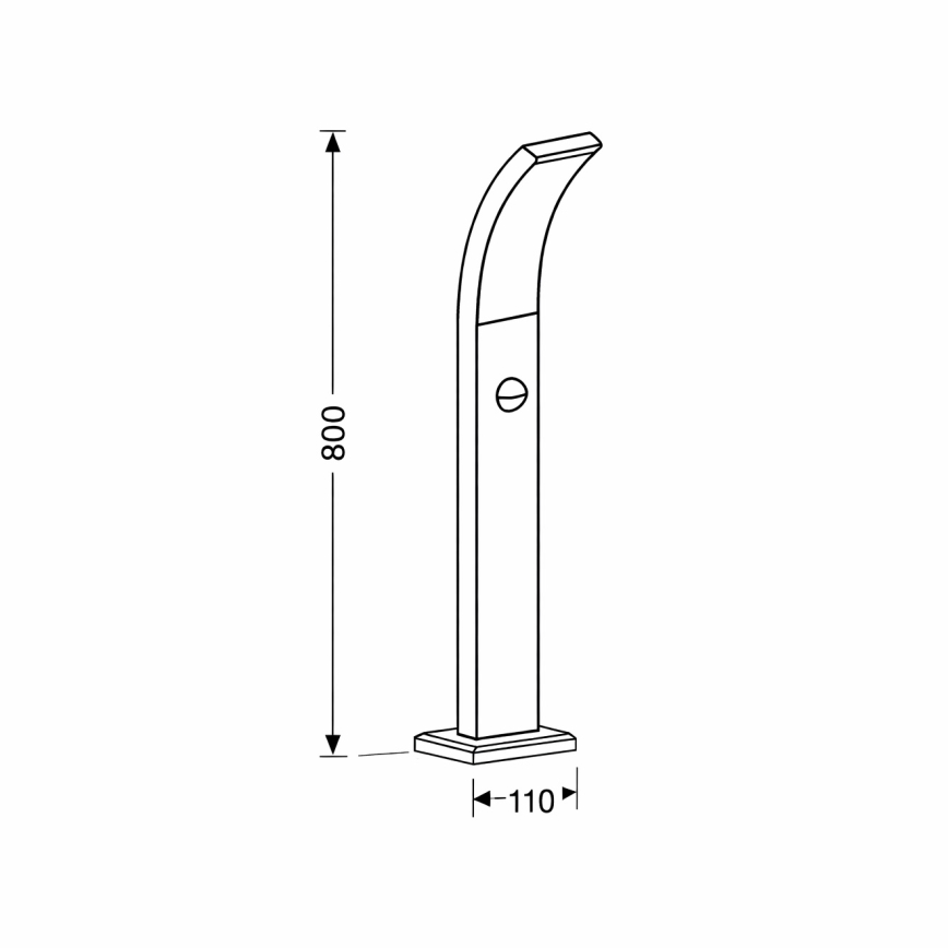 Brilagi - LED udendørslampe med sensor ARCELO LED/9W/230V 50 cm IP44