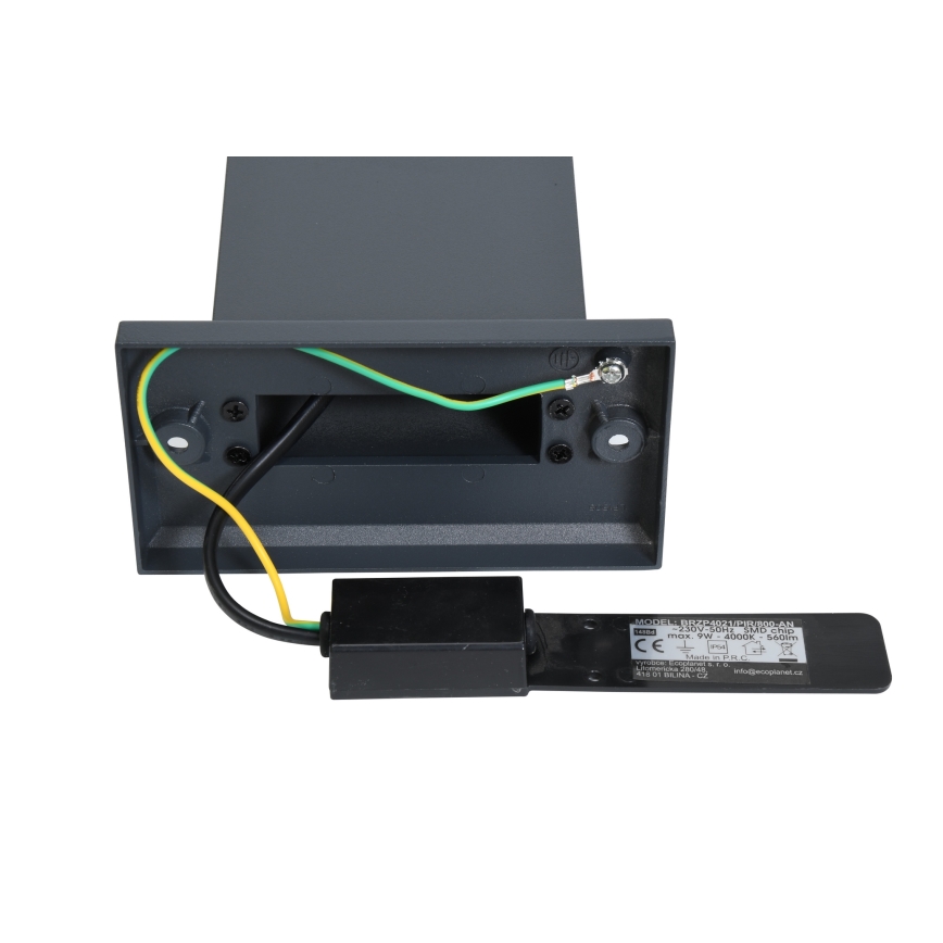 Brilagi - LED udendørslampe med sensor ARCELO LED/9W/230V 80 cm IP54