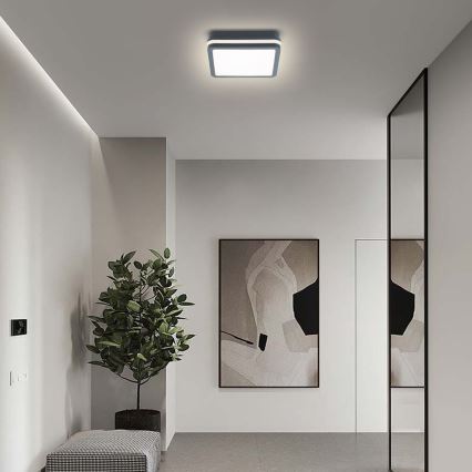Brilagi - LED udendørslampe med sensor BENE LED/18W/230V 22x22 cm antracit IP54